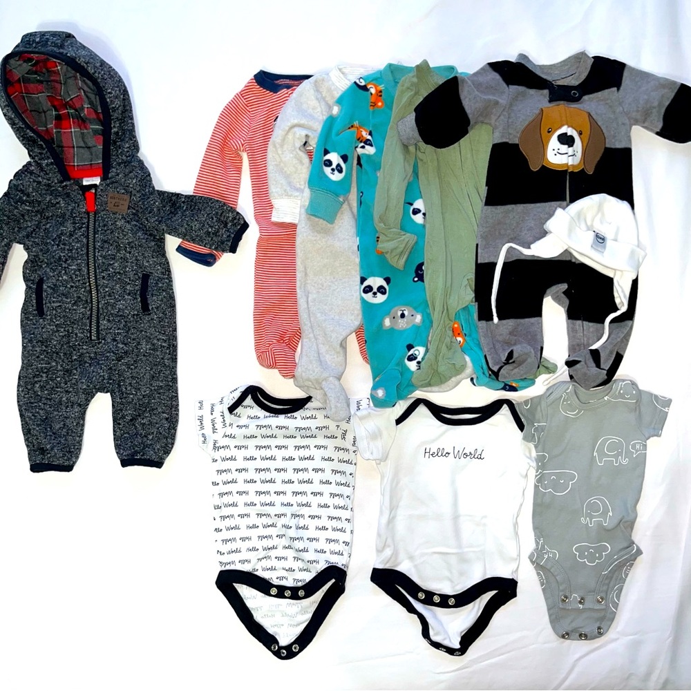 Carter's Kids Pajamas Set - Gray, Red, Blue, Green